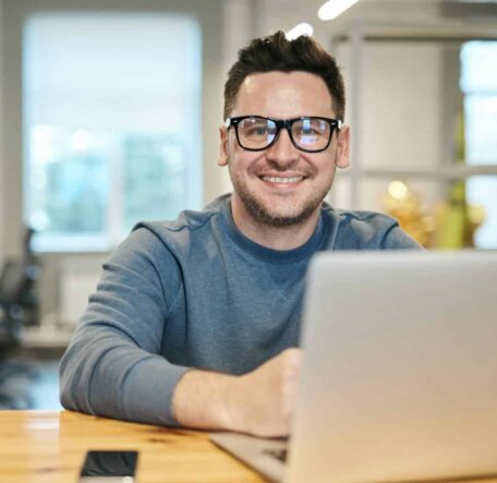 Photo of Man Wearing Eyeglasses